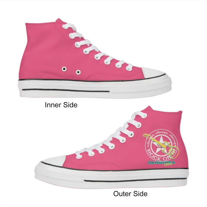 AC20U001 ROCK ON! High Top Canvas Shoes, Youth Unisex